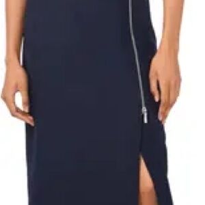 Parker Midnight Blue Wool Pencil Skirt NEW